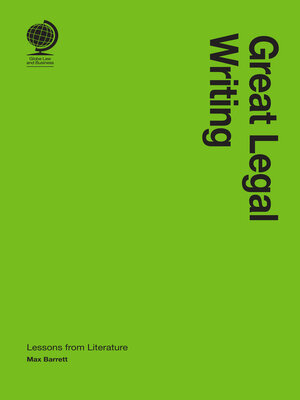 cover image of Great Legal Writing